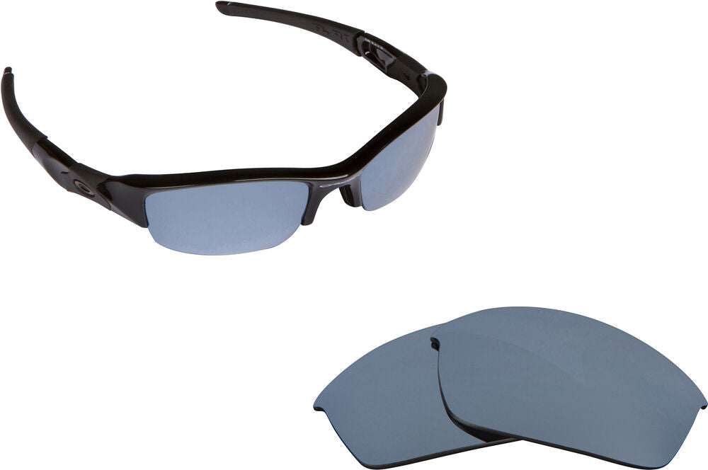 LenSwitch Replacement Lenses for Oakley Flak Jacket Sunglasses Silver Mirror