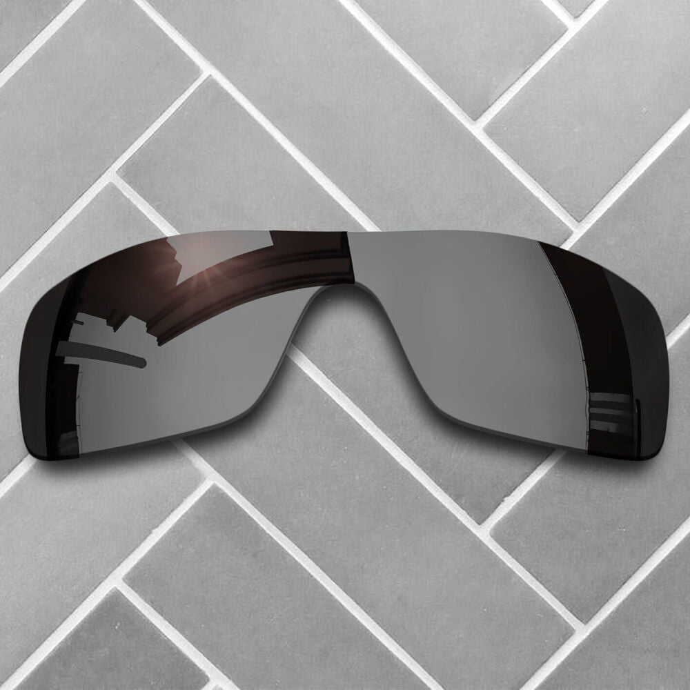 Polarized Black Chrome Replacement Lenses for-Oakley Batwolf OO9101 Sunglasses