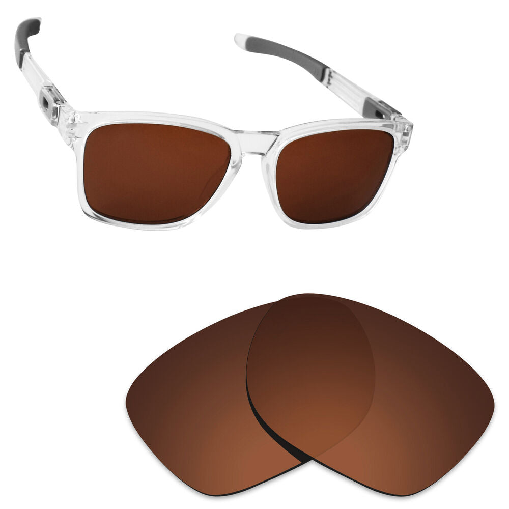 Hawkry Polarized Replacement Lenses for-Oakley Catalyst Sunglass Bronze Brown