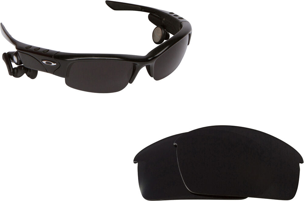 LenSwitch Polarized Replacement Lenses for Oakley Thump Pro Sunglasses Black