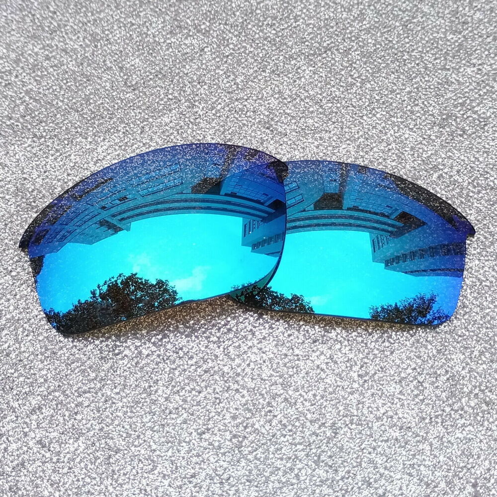 2 Sets of Ice Blue Polarized Replacement Lenses For-Oakley Flak Jacket Frame