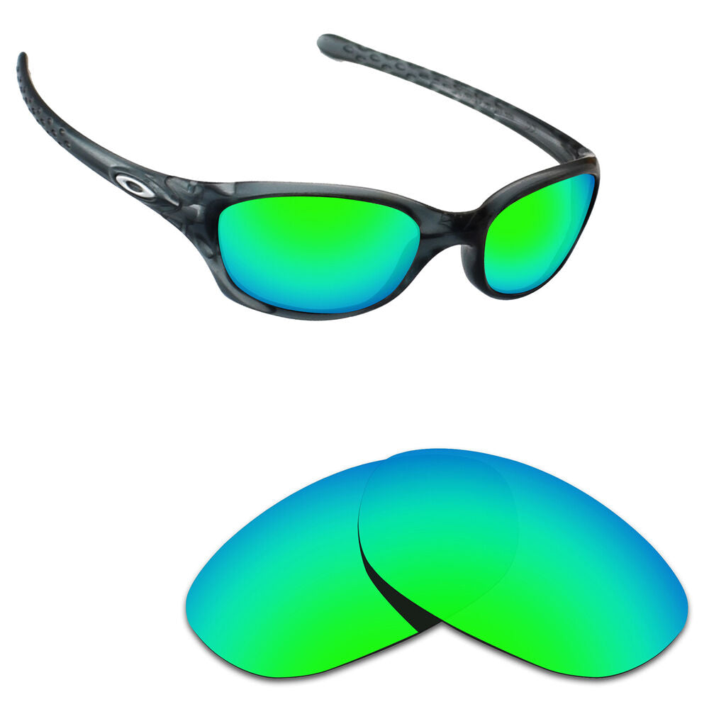 Hawkry Polarized Replacement Lense for-Oakley Fives 2.0 Sunglass Emerald Green