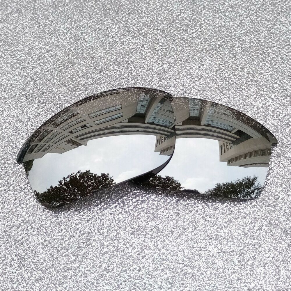 Silver Polarized Replacement Lenses For-Oakley Half Jacket XLJ Sunglass