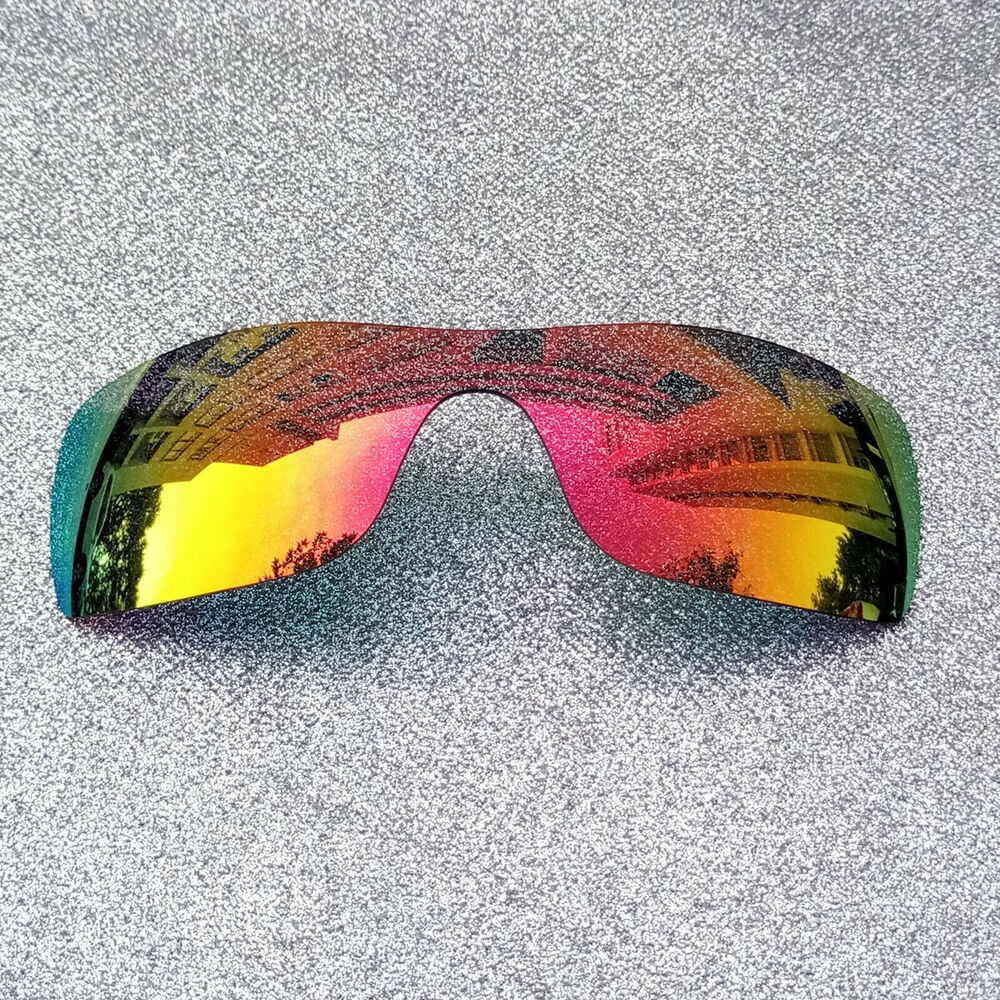 2 Sets of Fire Red Polarized Replacement Lenses For-Oakley Turbine Rotor Frame