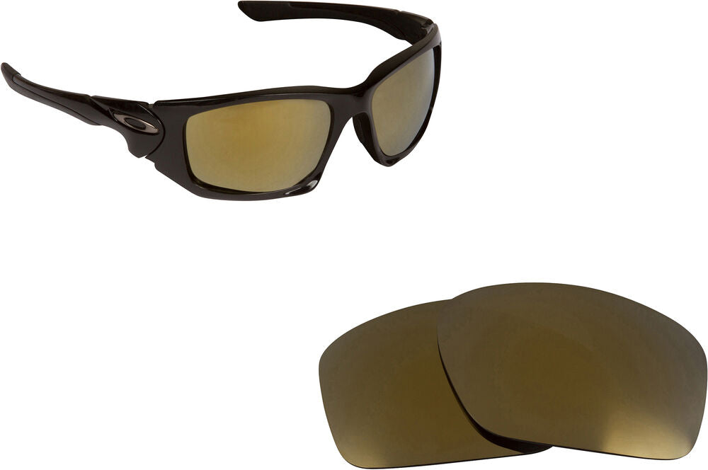 LenSwitch Polarized Replacement Lenses for Oakley Scalpel Sunglasses Gold