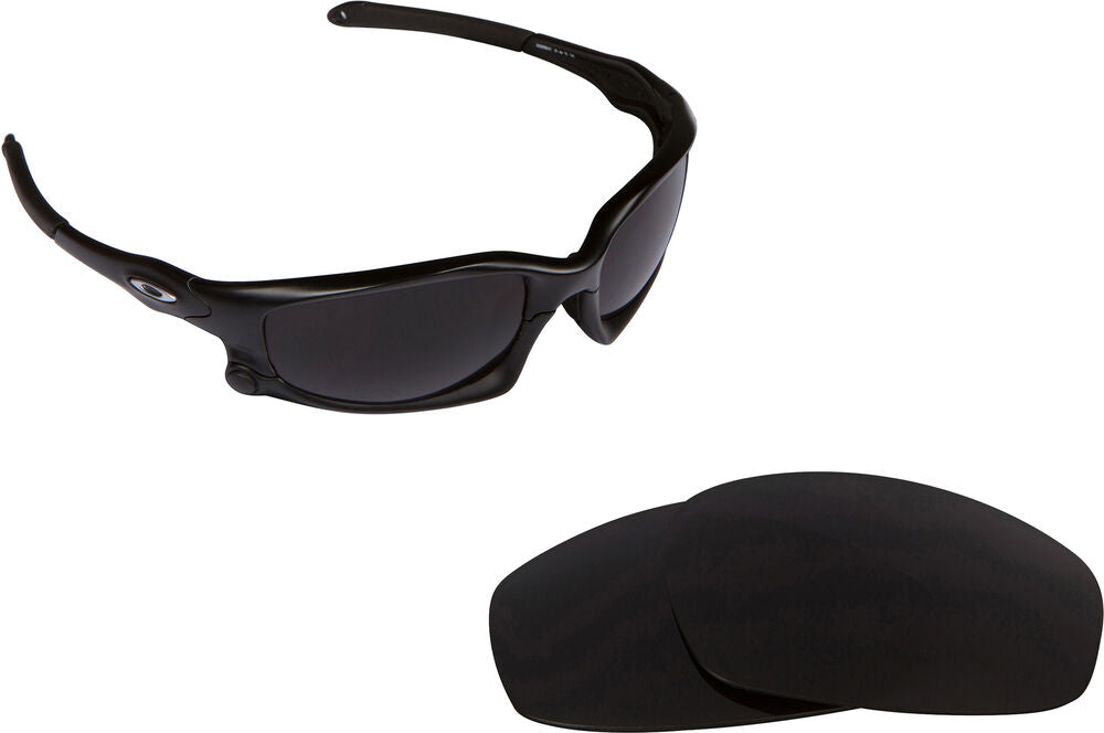 LenSwitch Polarized Replacement Lenses for Oakley Split Jacket Sunglasses Black