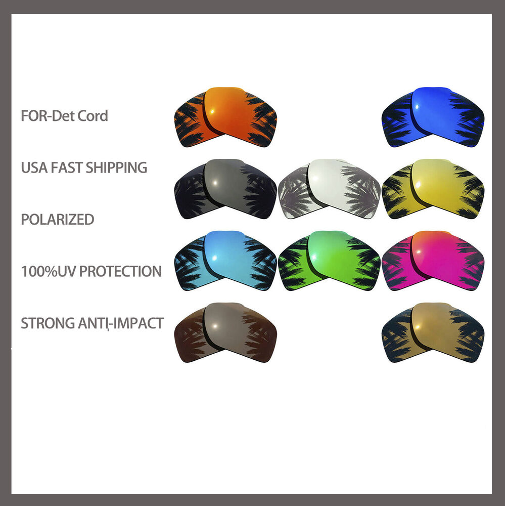 US Replacement Polarized Lenses for-Oakley Det Cord OO9253 Anti Scratch