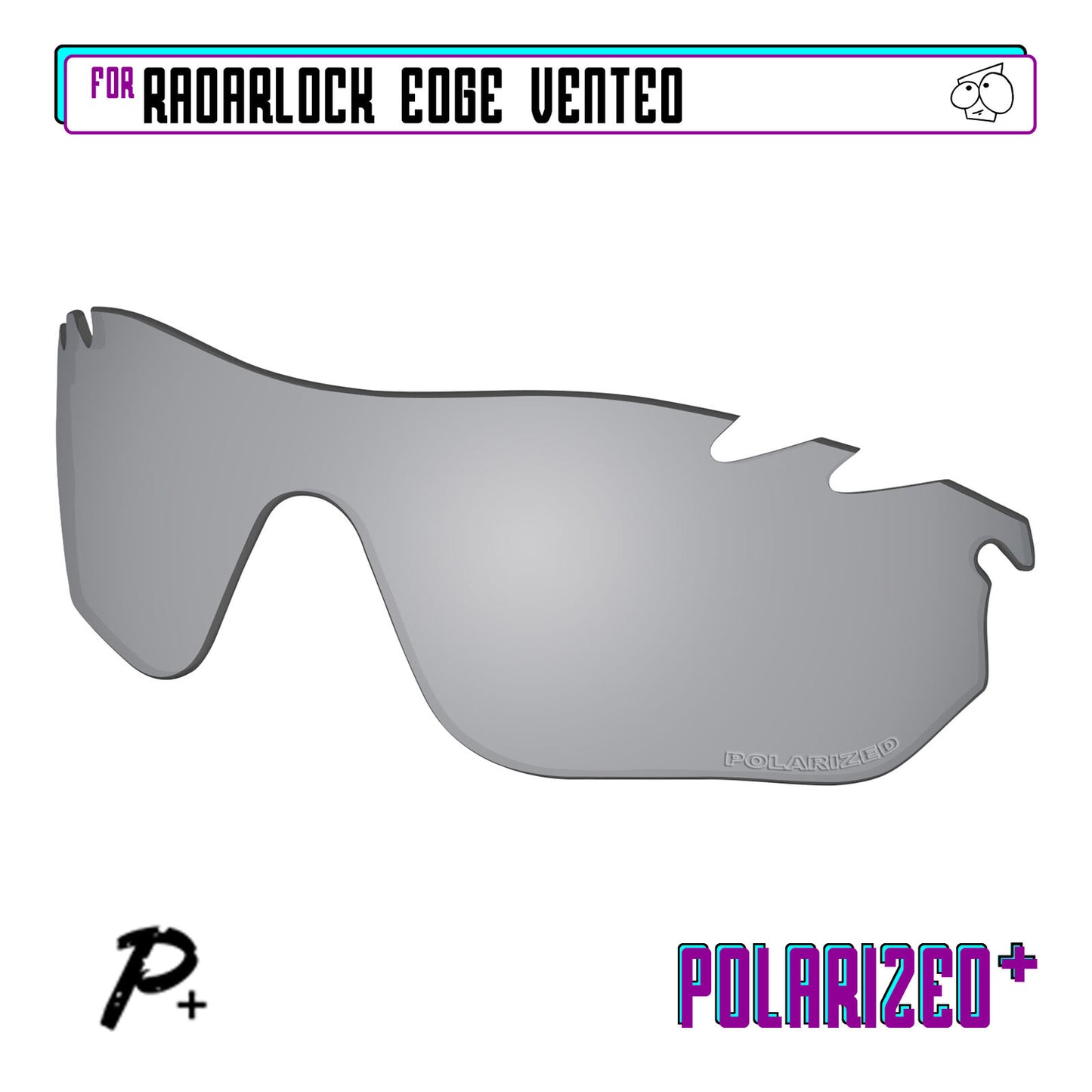 POLARIZED+ Replacement Lens For-Oakley RadarLock Edge Vented Anti-Scratch