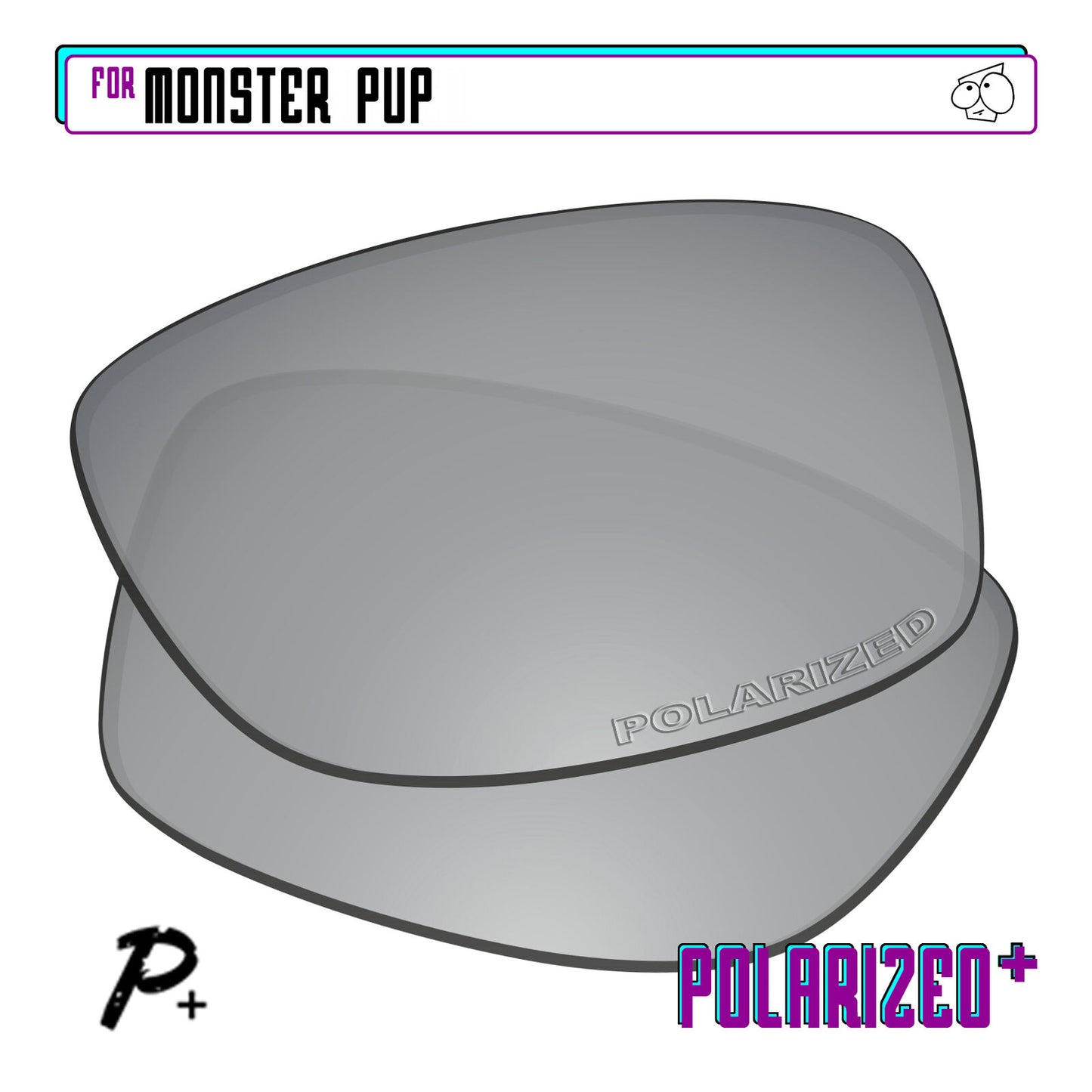 POLARIZED+ Replacement Lens For-Oakley Monster Pup Sunglass Anti-Scratch