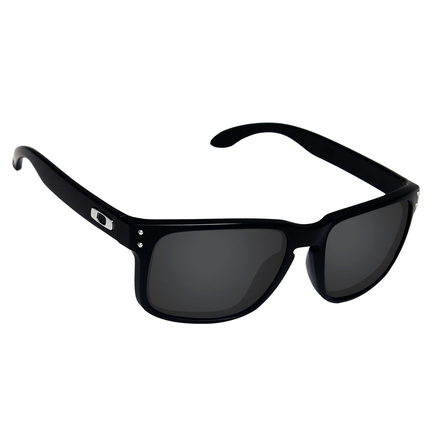 Hawkry Polycarbonate Replacement Lenses for-Oakley Holbrook - Stealth Black