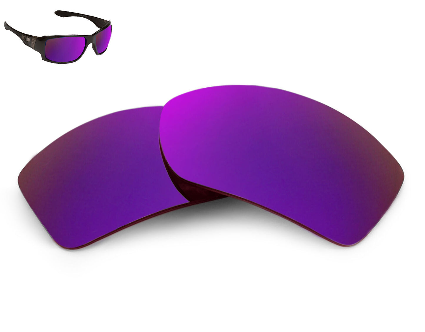 LenSwitch Polarized Replacement Lenses for Oakley Big Taco Sunglasses Purple