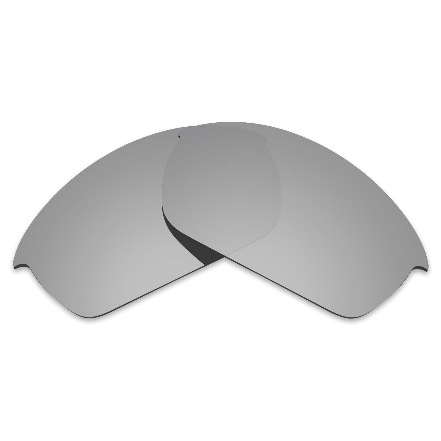 Hawkry Polarized Replacement Lenses for-Oakley Flak Jacket Silver Titanium