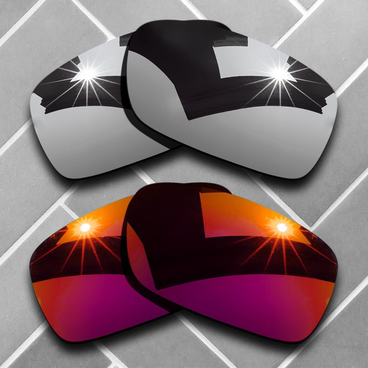 Polarized Anti-Scratch Replacement Lenses for-Oakley Crankcase Sunglass Choices