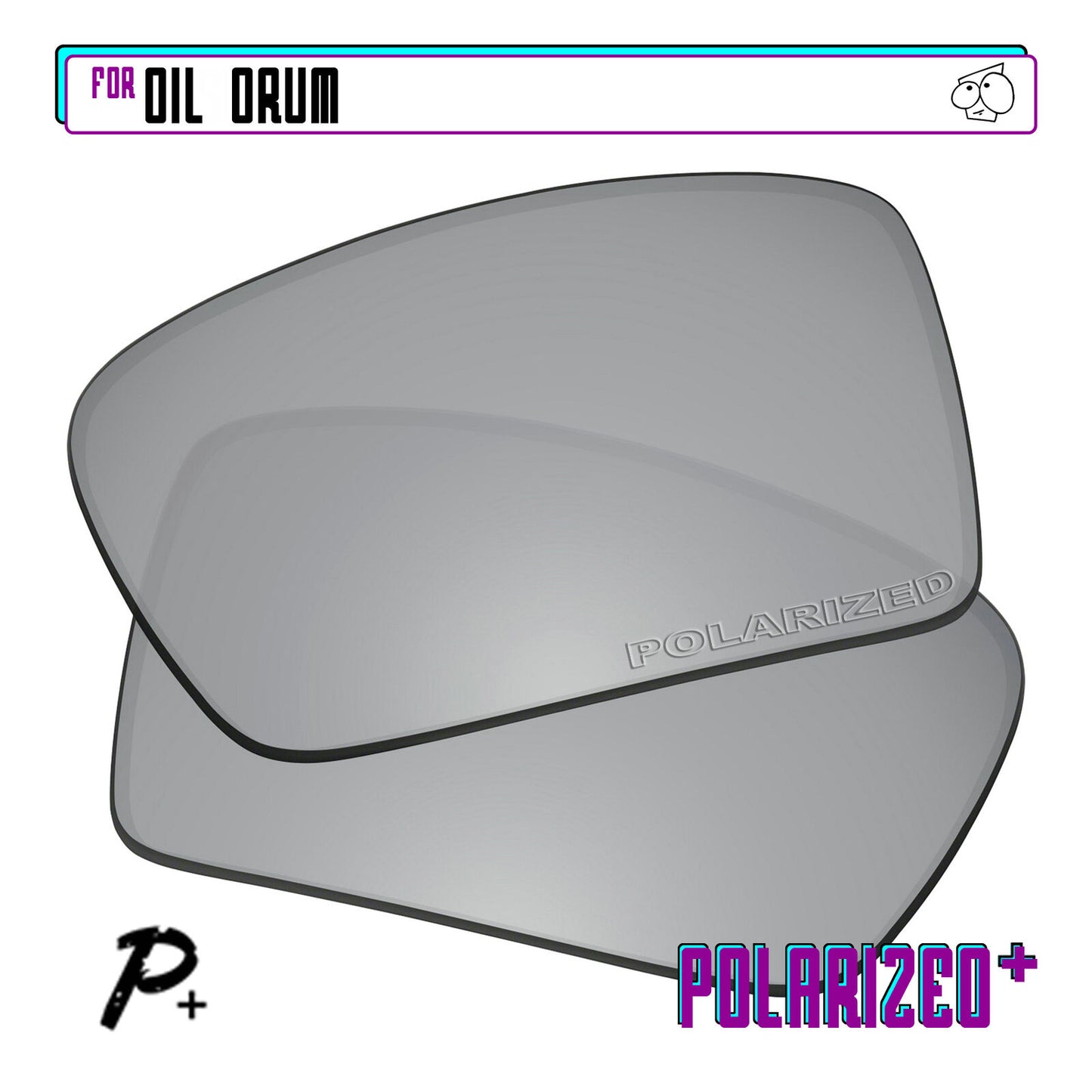 POLARIZED+ Replacement Lens For-Oakley Oil Drum Sunglass Anti-Scratch