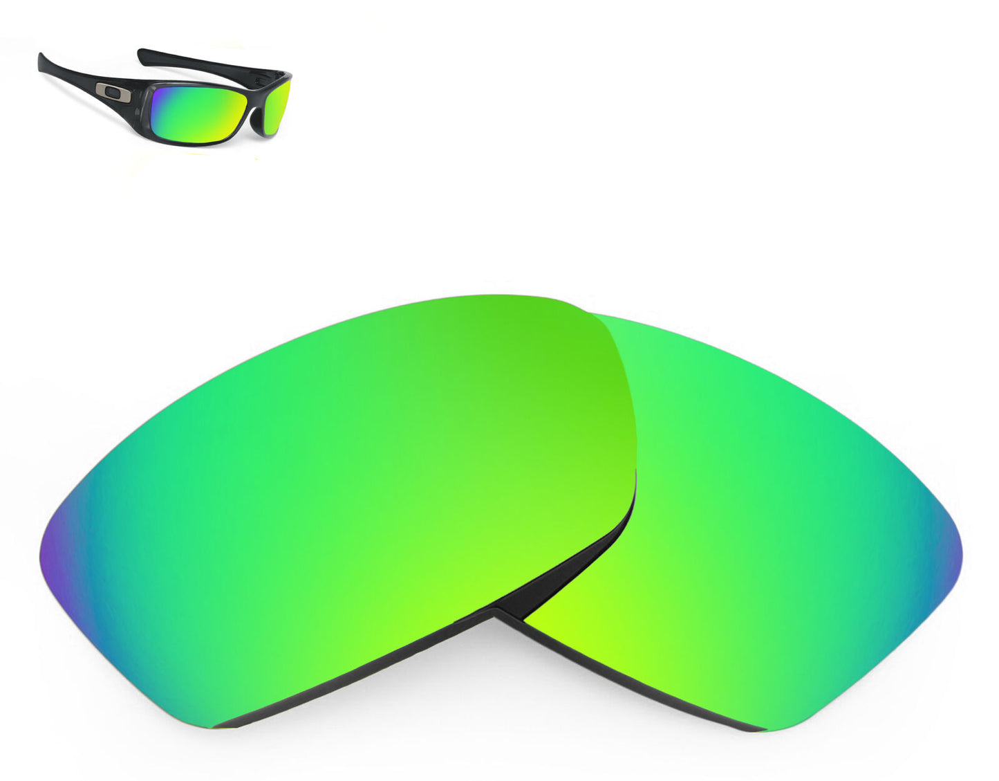 LenSwitch Polarized Replacement Lenses for Oakley Hijinx Sunglasses Green