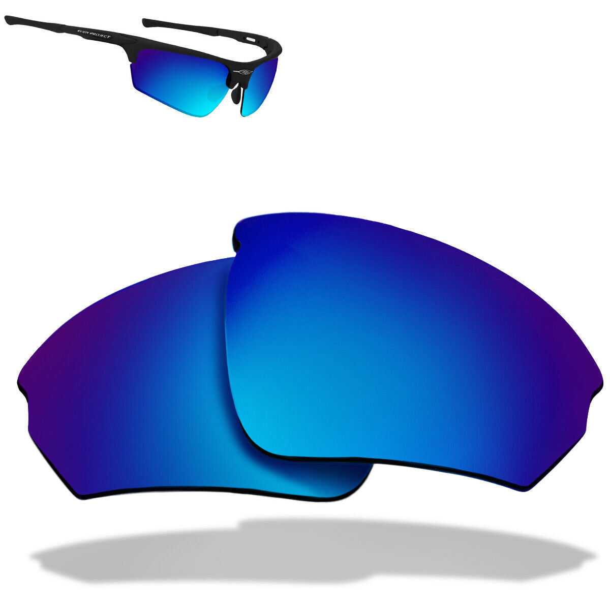 LenSwitch Polarized Replacement Lenses for RUDY PROJECT Noyz Sunglasses Blue