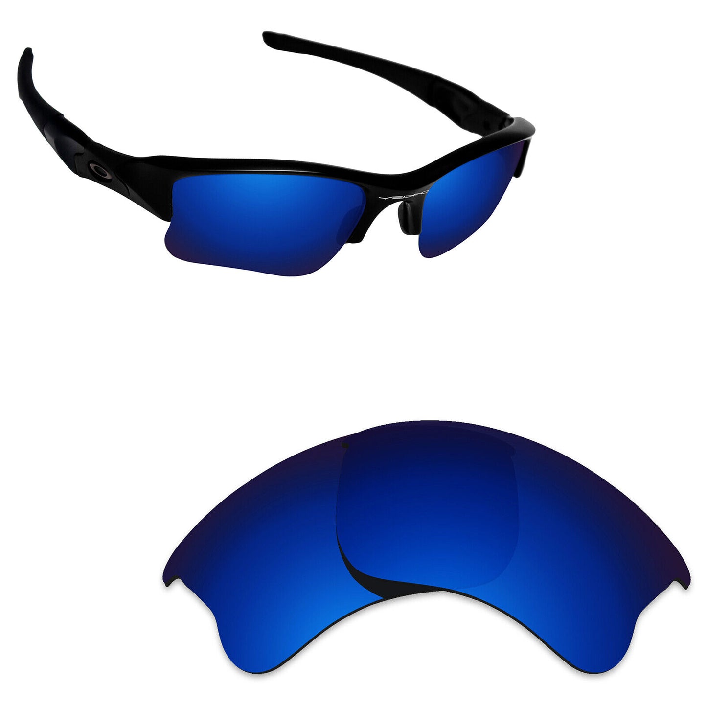 Hawkry Polarized Replacement Lens for-Oakley Flak Jacket XLJ Sunglass - Multiple