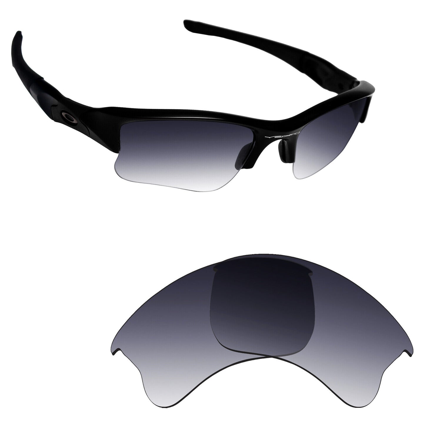 Hawkry Polarized Replacement Lens for-Oakley Flak Jacket XLJ Sunglass - Multiple