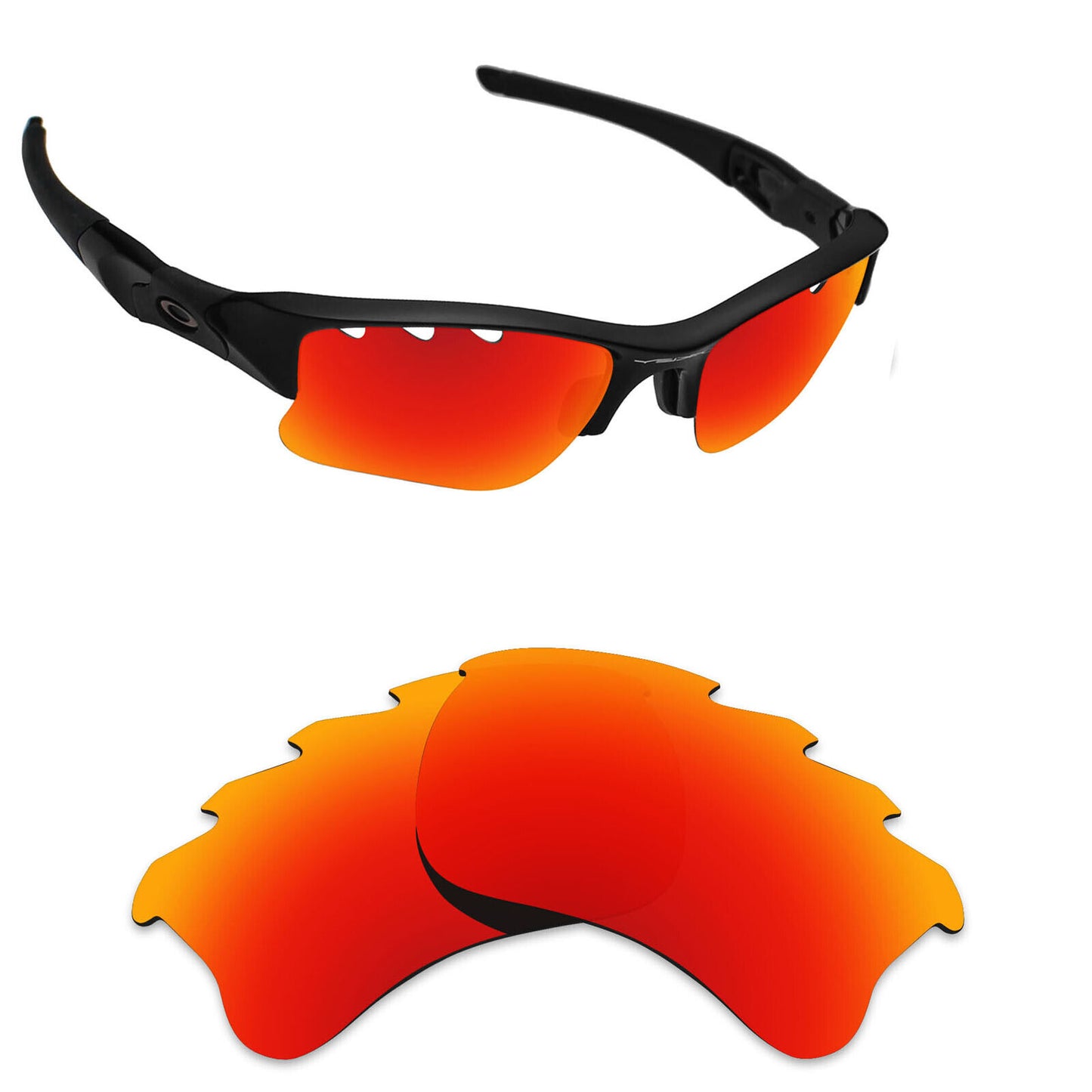 Hawkry Polarized Replacement Lenses for-Oakley Flak 2.0 XL Vented Sunglass - Opt