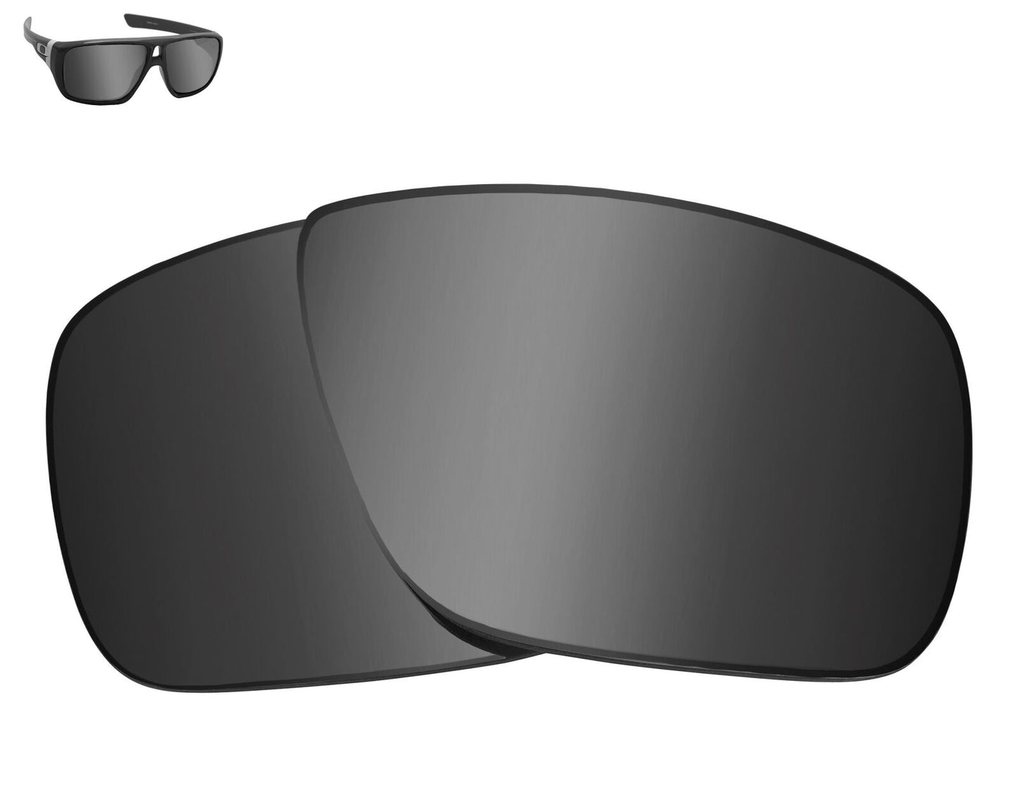 LenSwitch Polarized Replacement Lenses for Oakley Dispatch 1 Sunglasses Silver