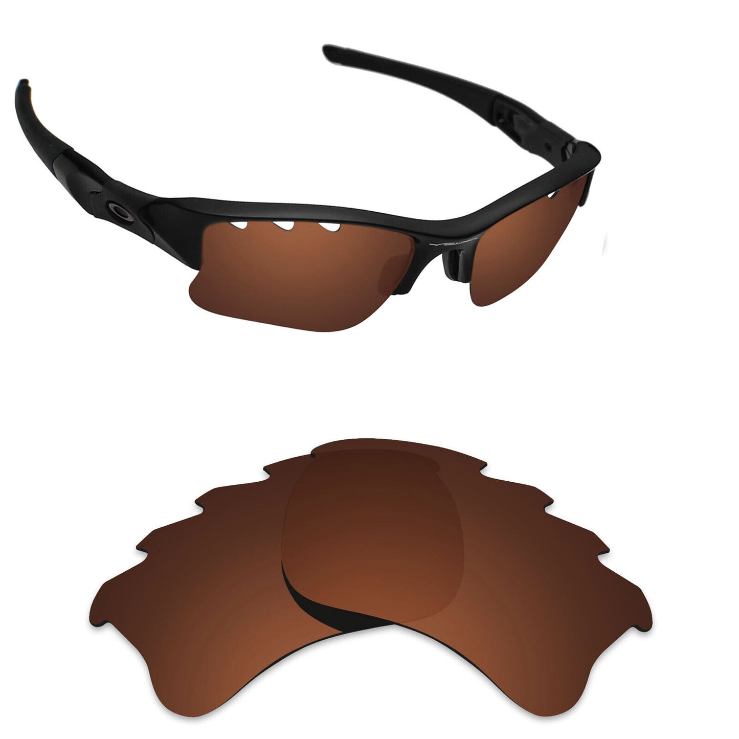 Hawkry Polarized Replacement Lenses for-Oakley Flak 2.0 XL Vented Sunglass - Opt