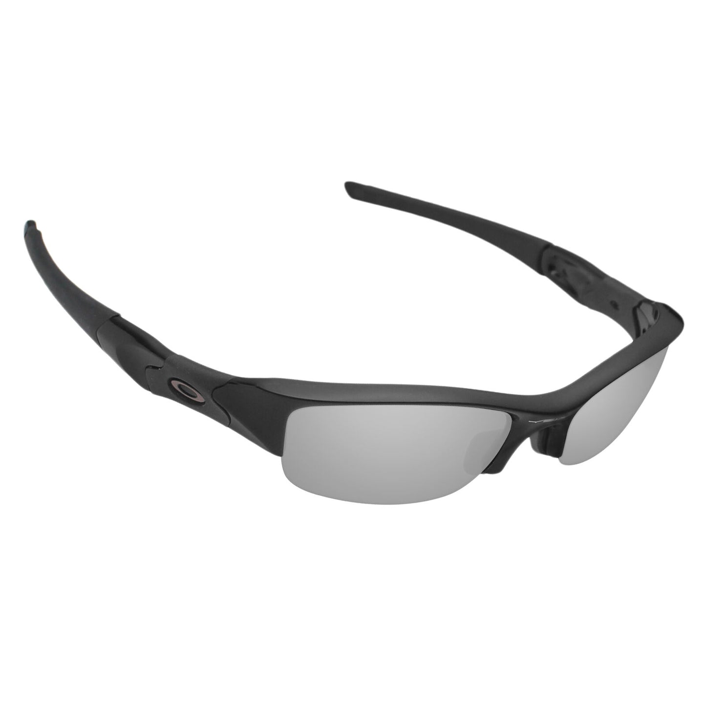 Hawkry Polarized Replacement Lenses for-Oakley Flak Jacket Silver Titanium