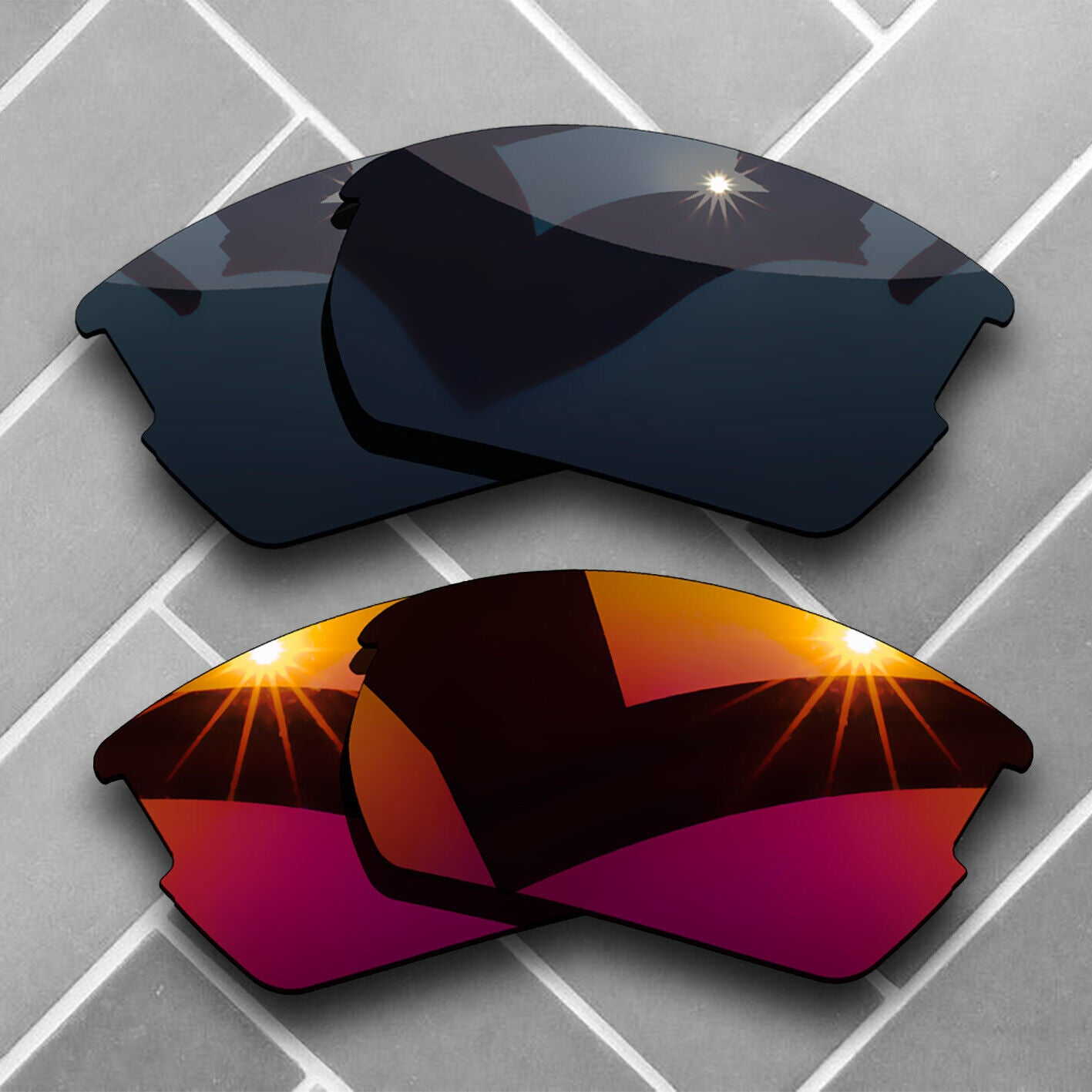 Polarized Anti-Scratch Replacement Lenses for-Wiley X Valor Sunglass Choices US