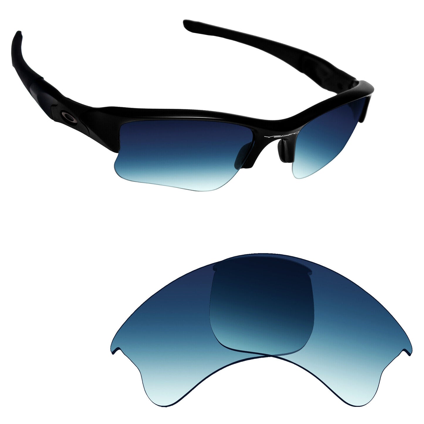 Hawkry Polarized Replacement Lens for-Oakley Flak Jacket XLJ Sunglass - Multiple