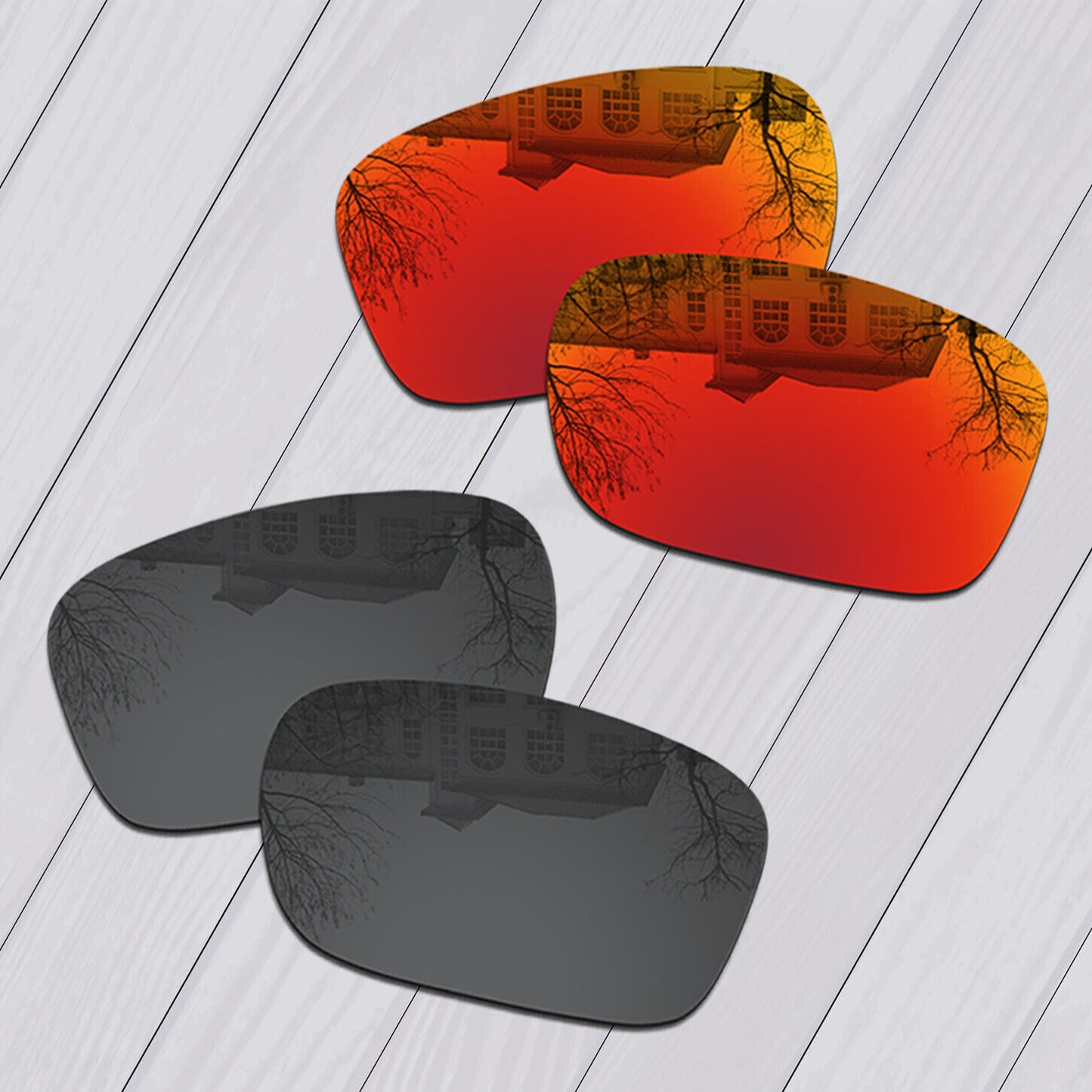 POLARIZED Replacement Lenses For-Oakley Crankcase OO9165 Anti-Scratch Options