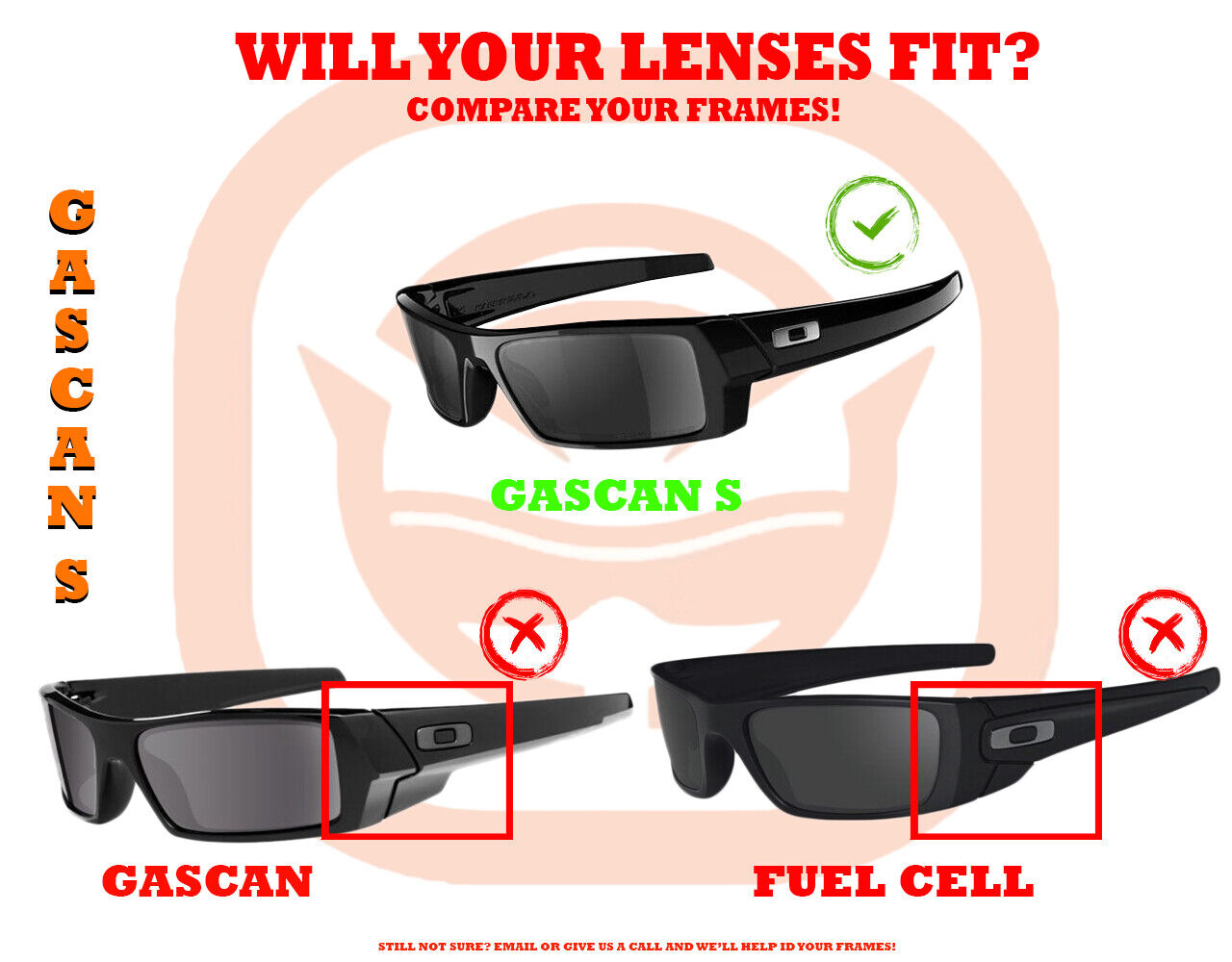 LenSwitch Replacement Lenses for Oakley Gascan S Sunglasses Silver Mirror