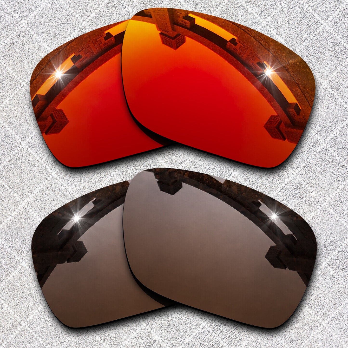 HeyRay Replacement Lenses for Twoface OO9189 Sunglasses Polarized -Opt