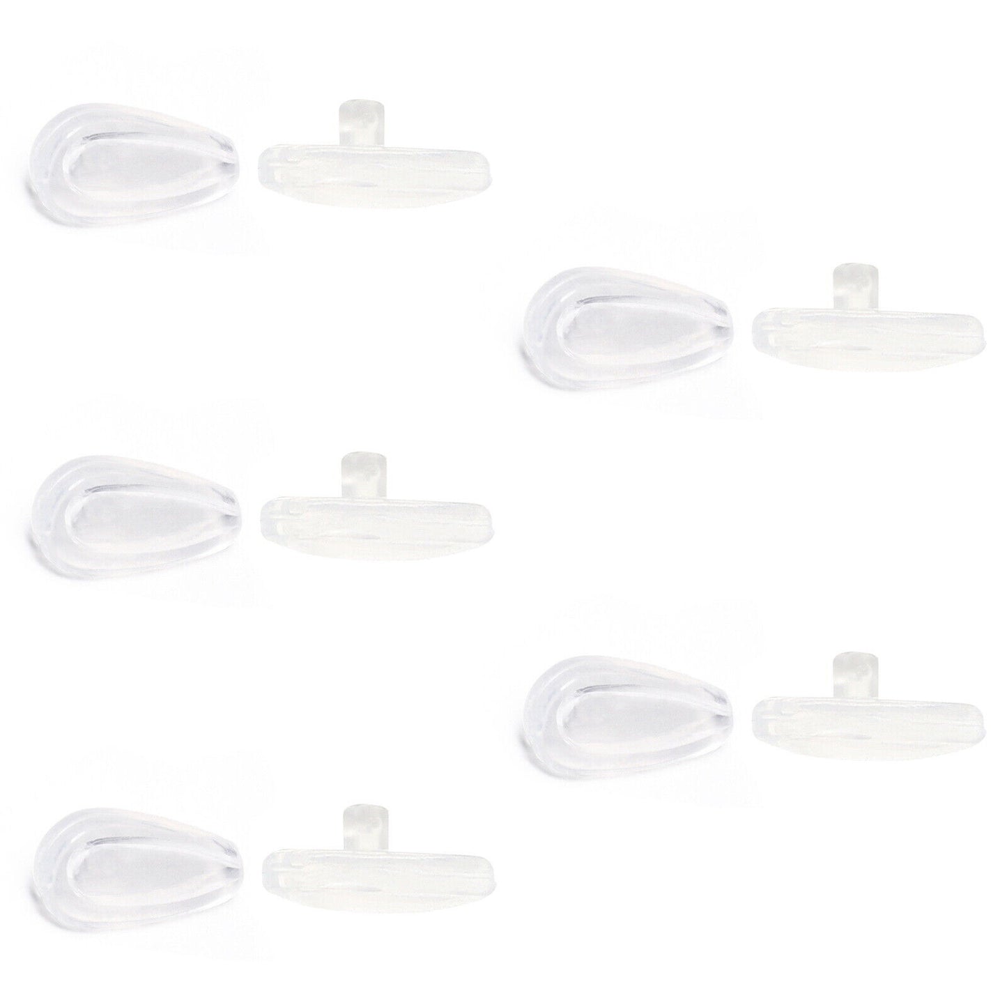 Hawkry Replacement Rubber Nosepads & Nosepieces for-Oakley Wingfold - Opt