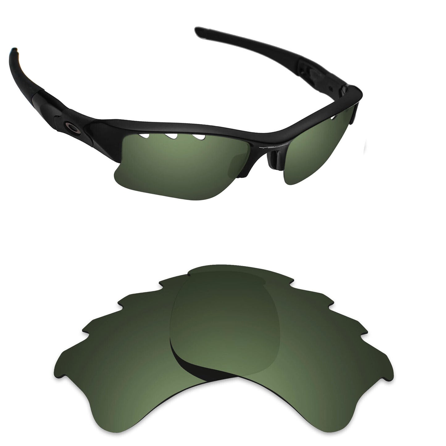 Hawkry Polarized Replacement Lenses for-Oakley Flak 2.0 XL Vented Sunglass - Opt