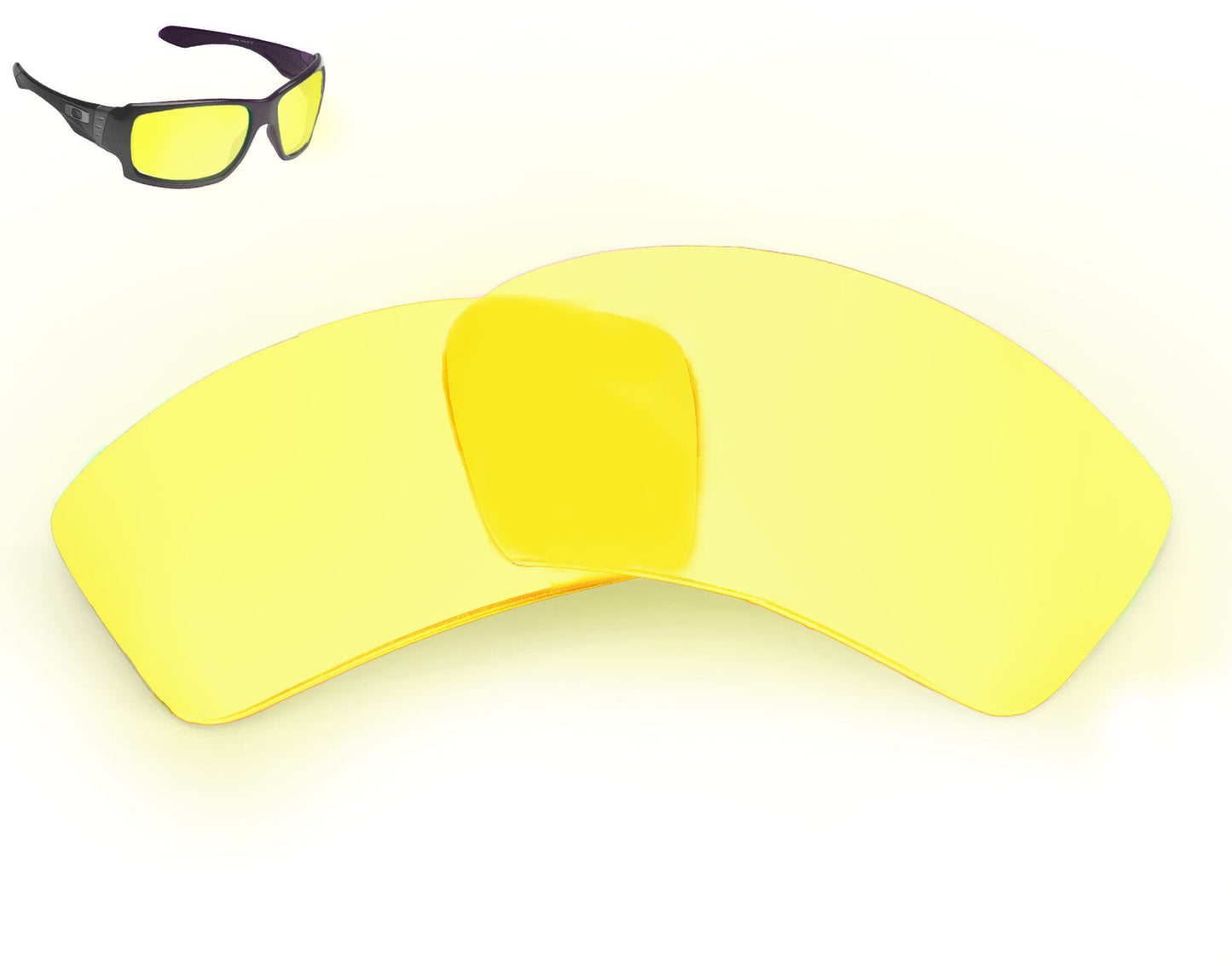 LenSwitch Polarized Replacement Lenses for Oakley Big Taco Sunglasses Yellow