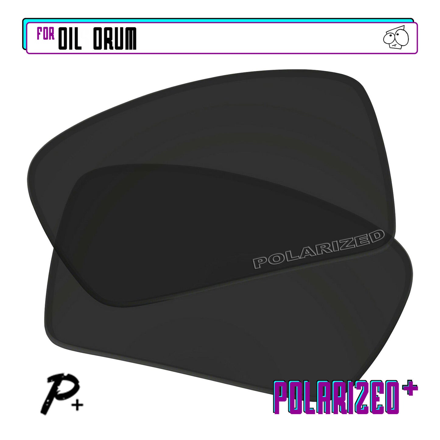 POLARIZED+ Replacement Lens For-Oakley Oil Drum Sunglass Anti-Scratch