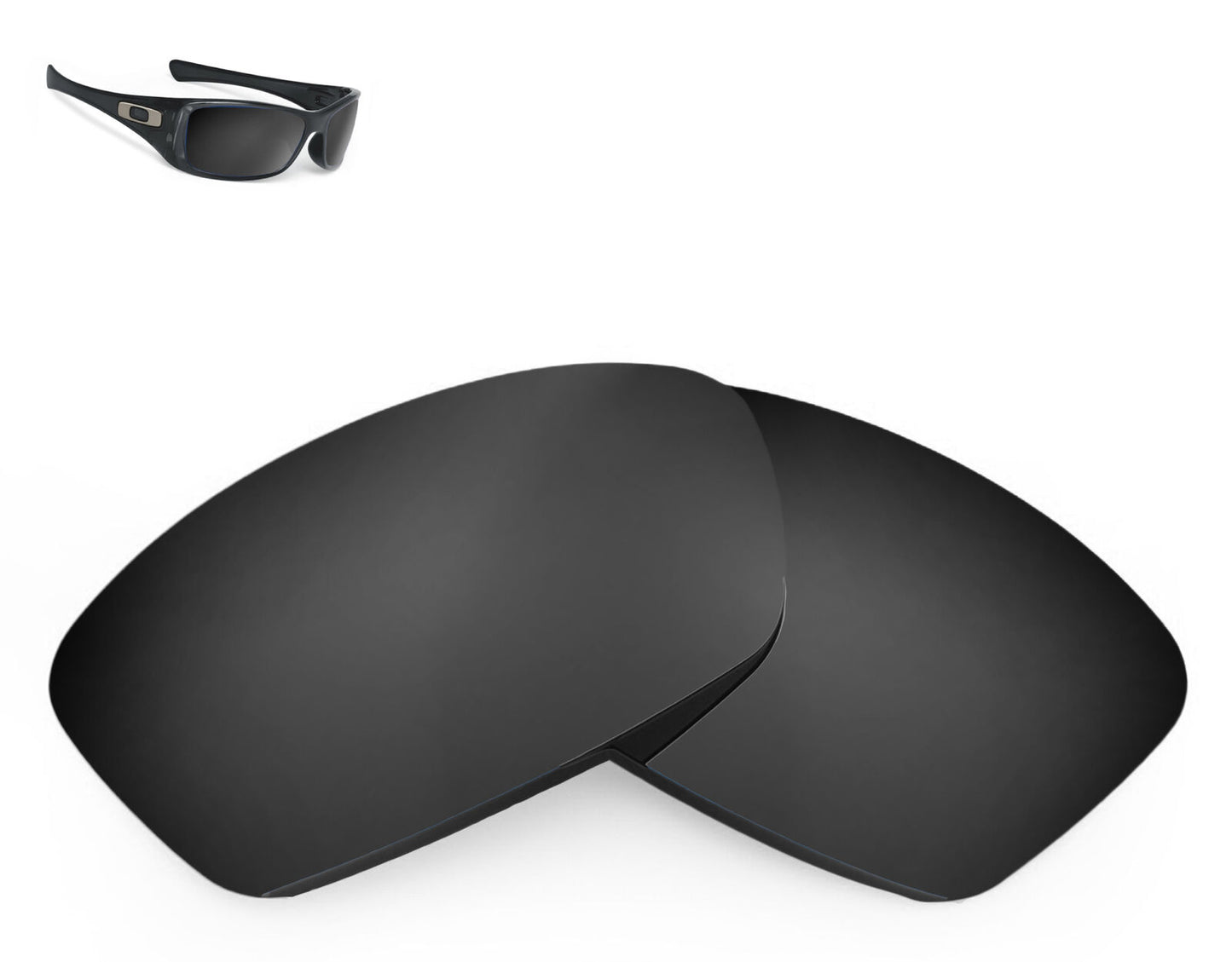 LenSwitch Non-Polarized Replacement Lenses for Oakley Hijinx Sunglasses Gray