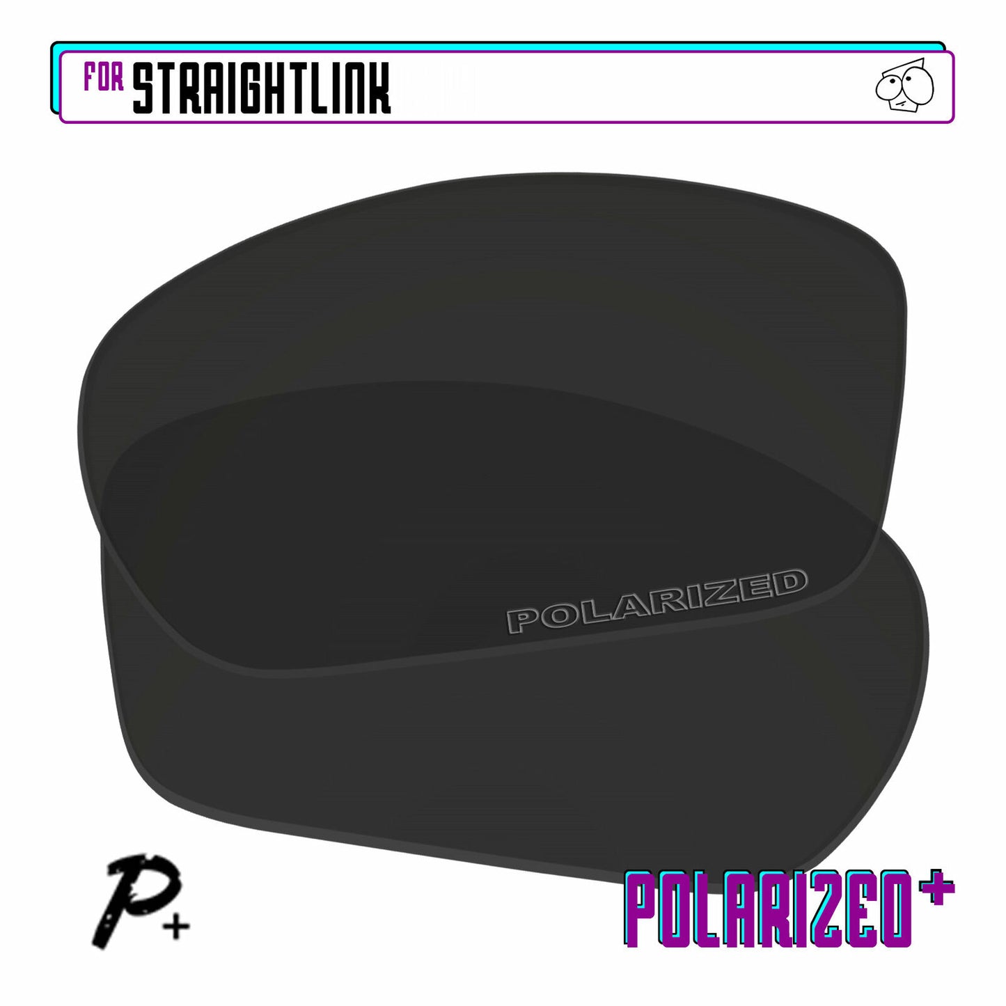 POLARIZED+ Replacement Lens For-Oakley Straightlink Sunglass Anti-Scratch