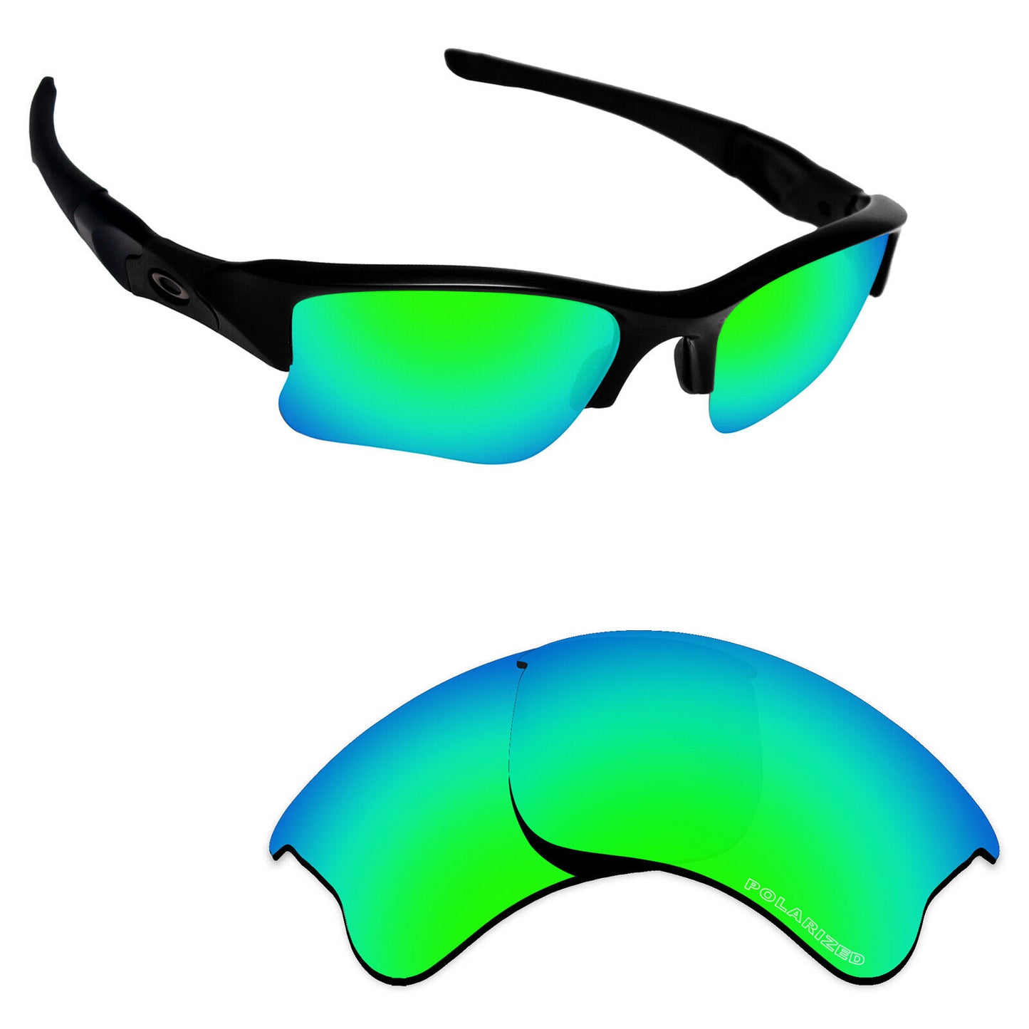 Hawkry Polarized Replacement Lens for-Oakley Flak Jacket XLJ Sunglass - Multiple