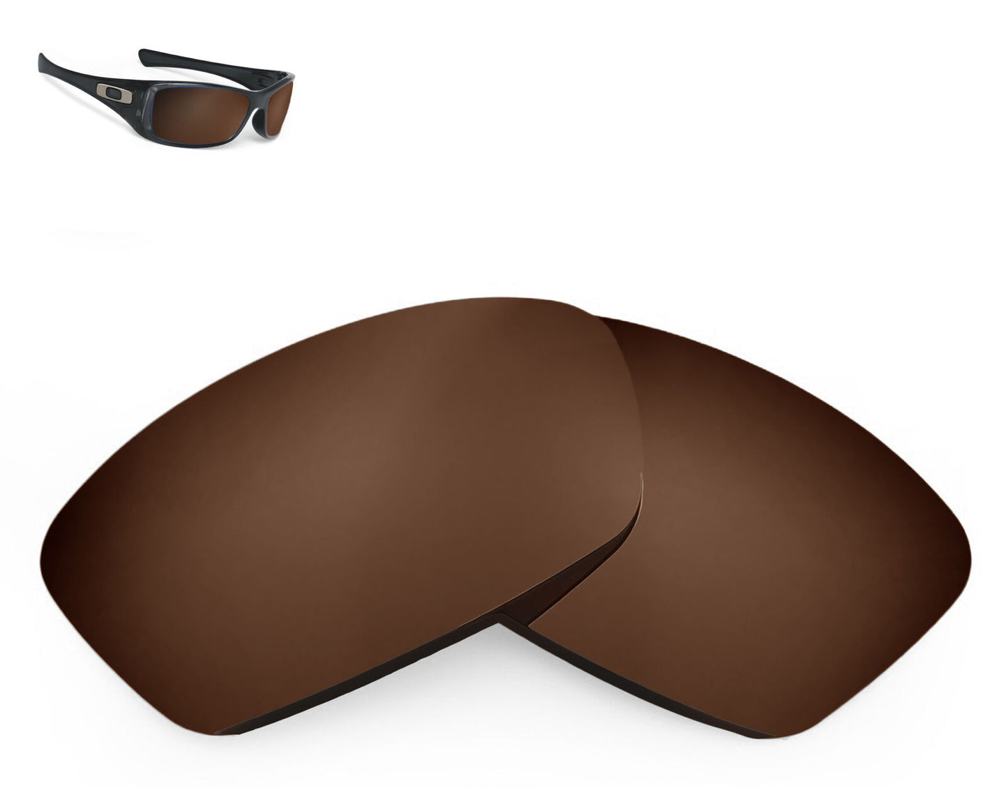 LenSwitch Polarized Replacement Lenses for Oakley Hijinx Sunglasses Brown