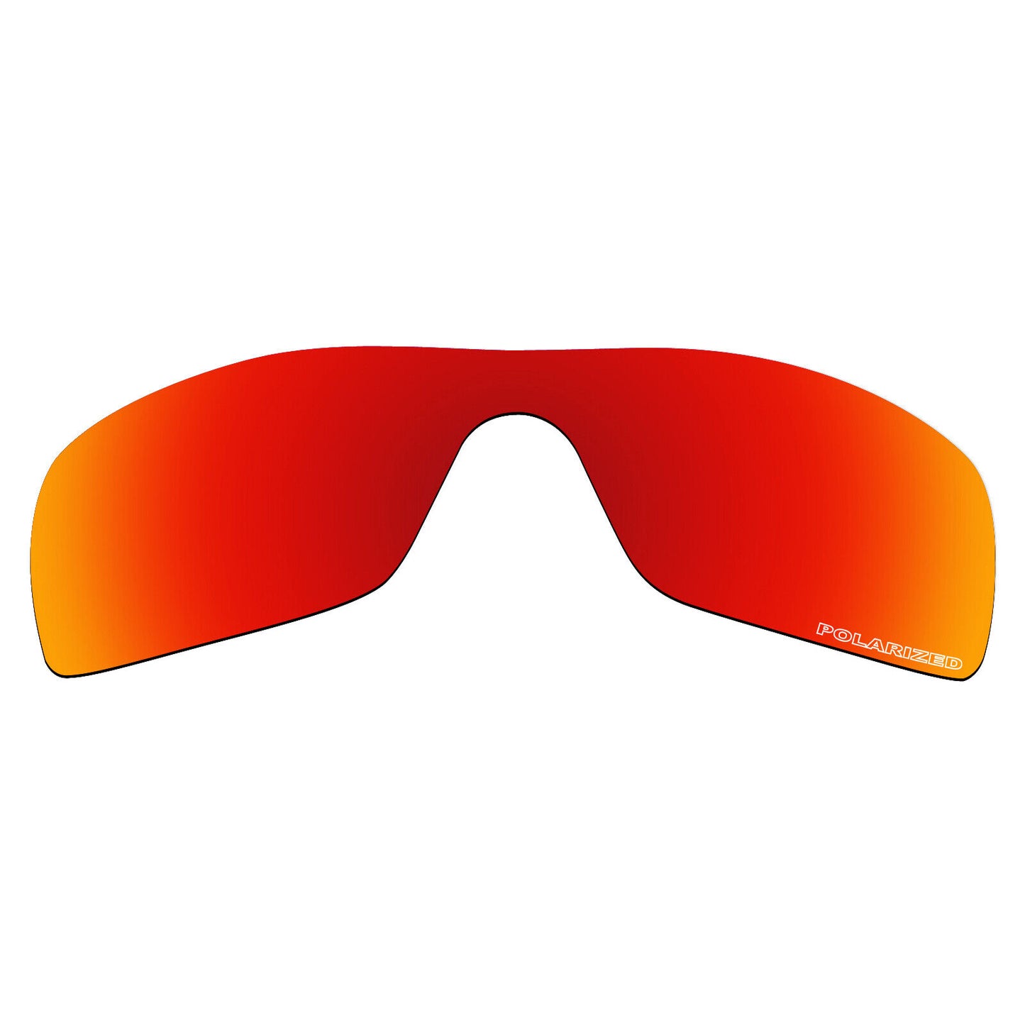 Hawkry SaltWater Proof Fire Red Replacement Lenses for-Oakley Batwolf -Polarized