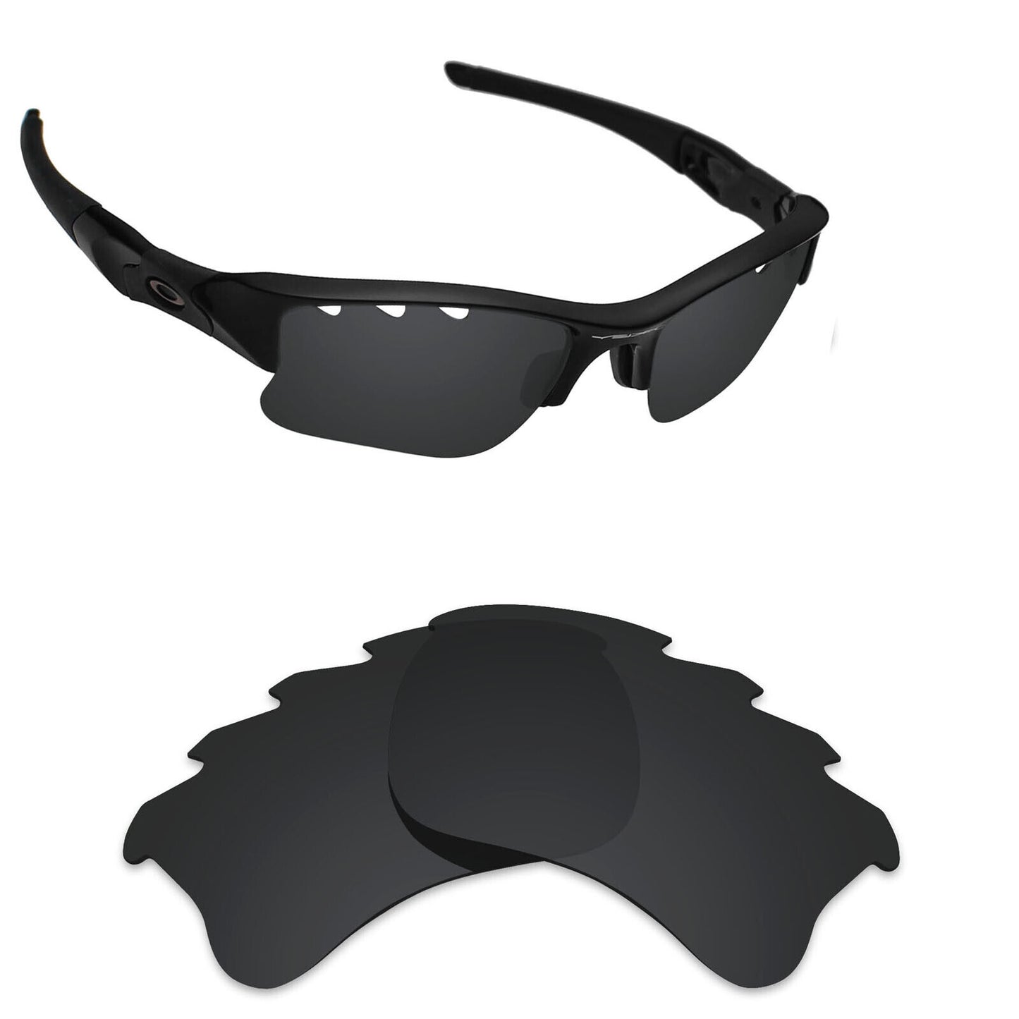 Hawkry Polarized Replacement Lenses for-Oakley Flak 2.0 XL Vented Sunglass - Opt