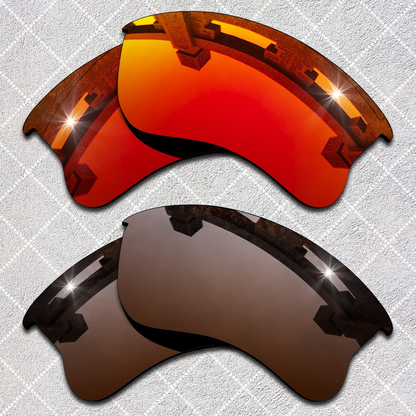 HeyRay Replacement Lenses for Flak Jacket XLJ Sunglasses Polarized -Opt
