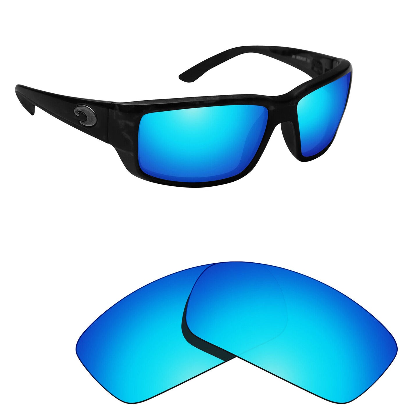 Hawkry Polarized Replacement Lenses for-Costa Fantail Sunglass - Options