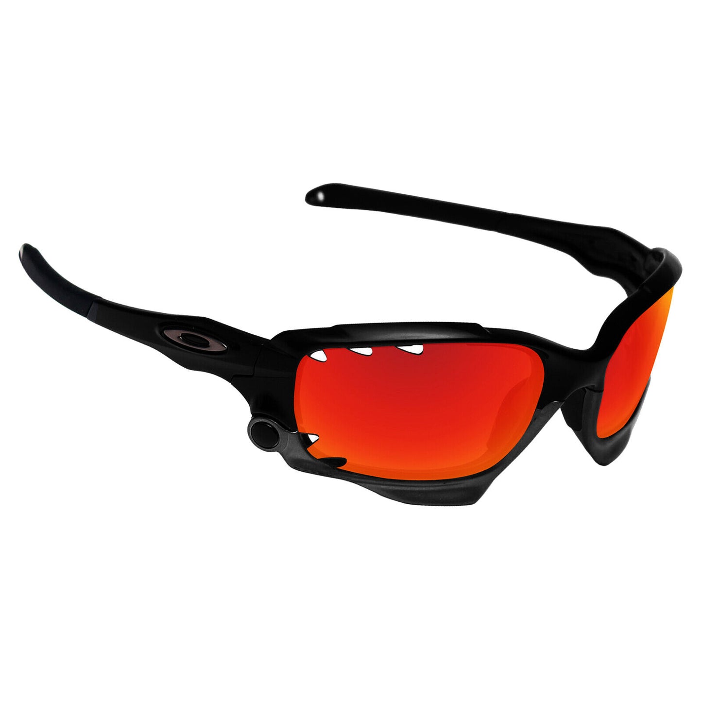 Hawkry Polycarbonate Replacement Lenses for-Oakley Jawbone Vented - Fire Red