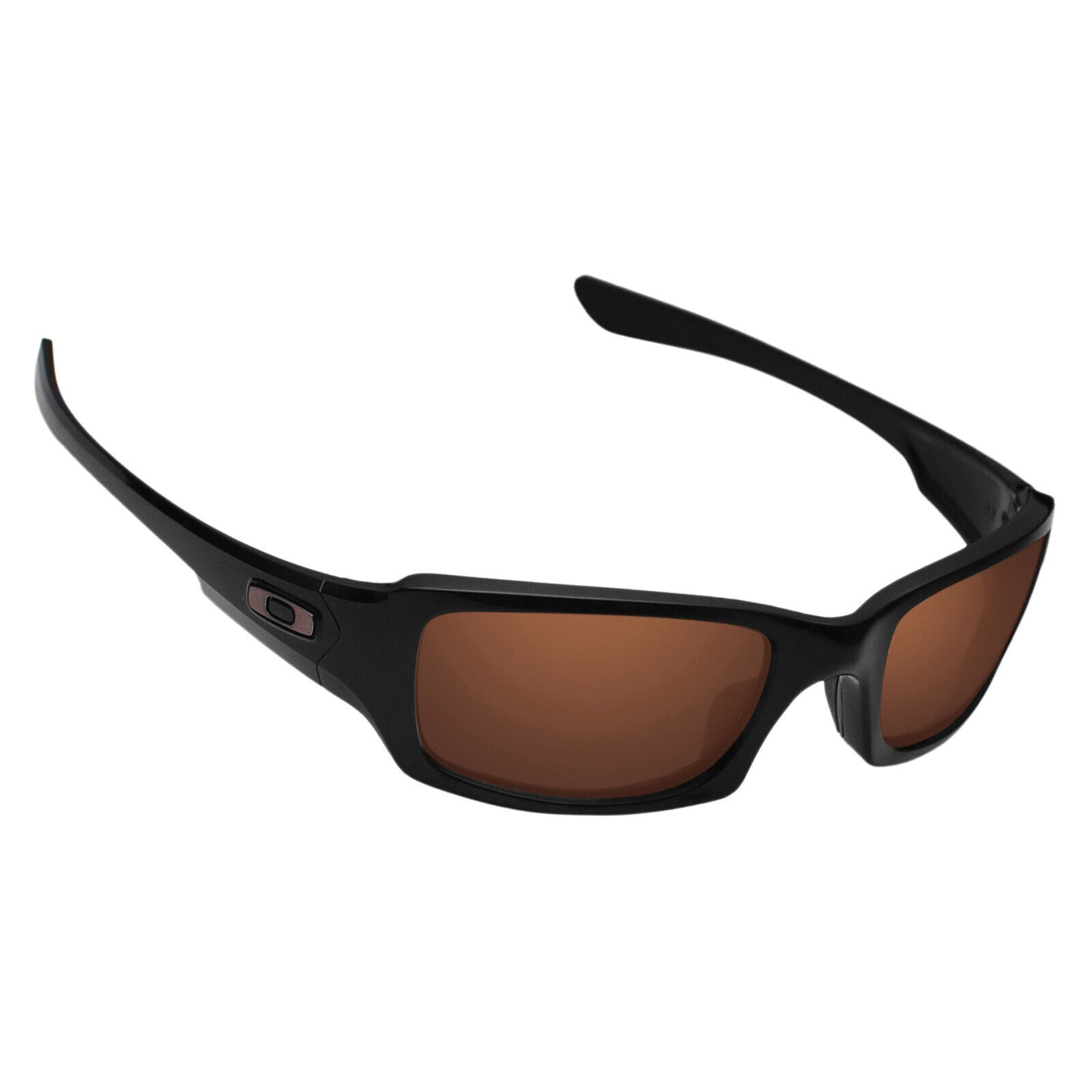 Hawkry Polycarbonate Replacement Lenses for-Oakley Fives Squared -Bronze Brown