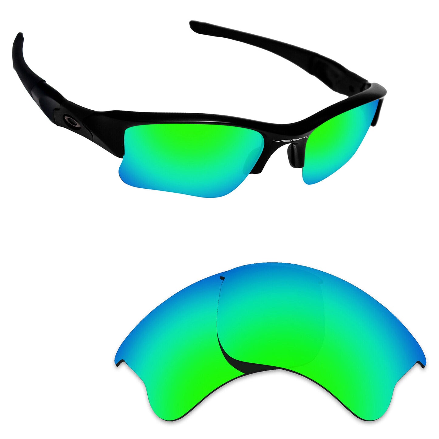 Hawkry Polarized Replacement Lens for-Oakley Flak Jacket XLJ Sunglass - Multiple