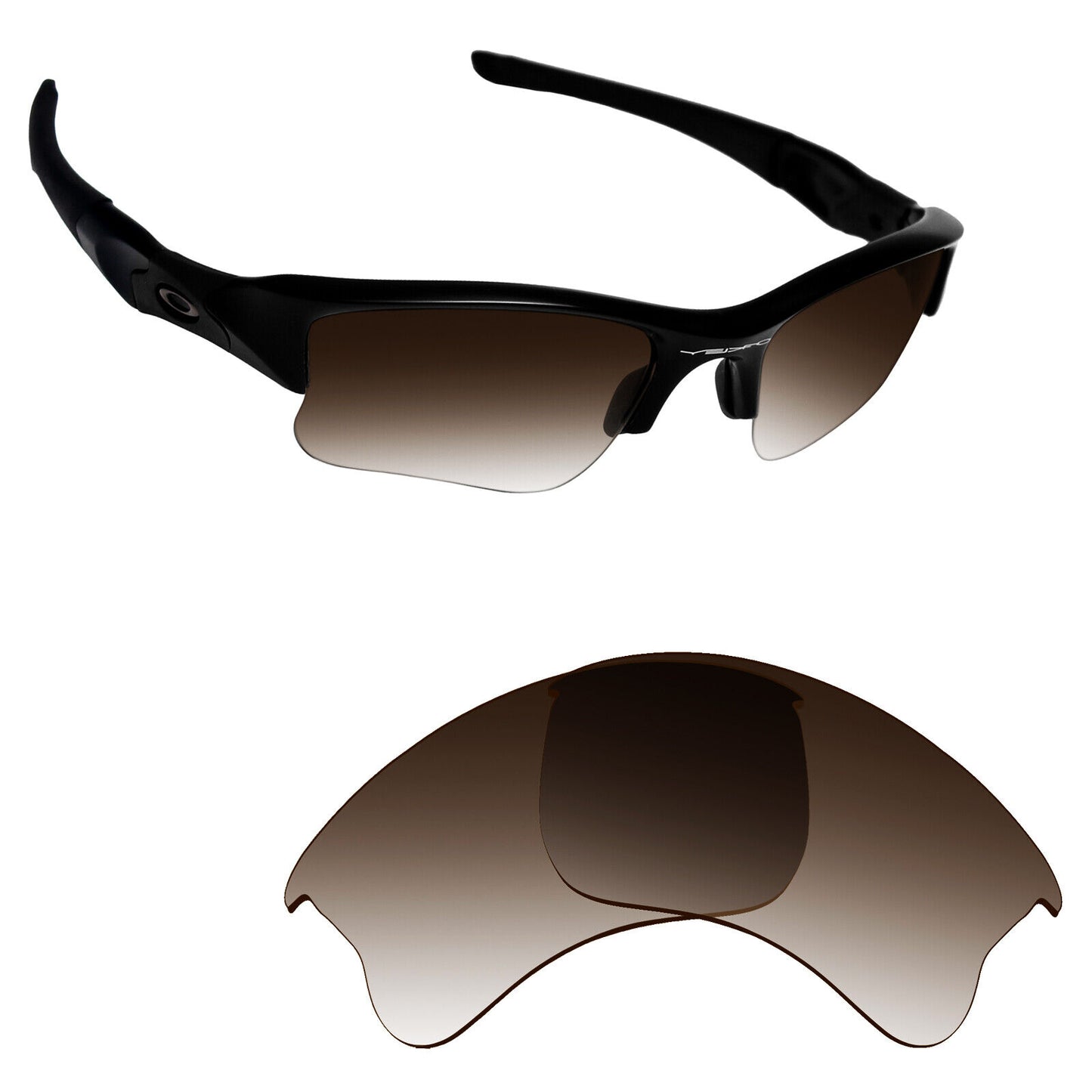 Hawkry Polarized Replacement Lens for-Oakley Flak Jacket XLJ Sunglass - Multiple