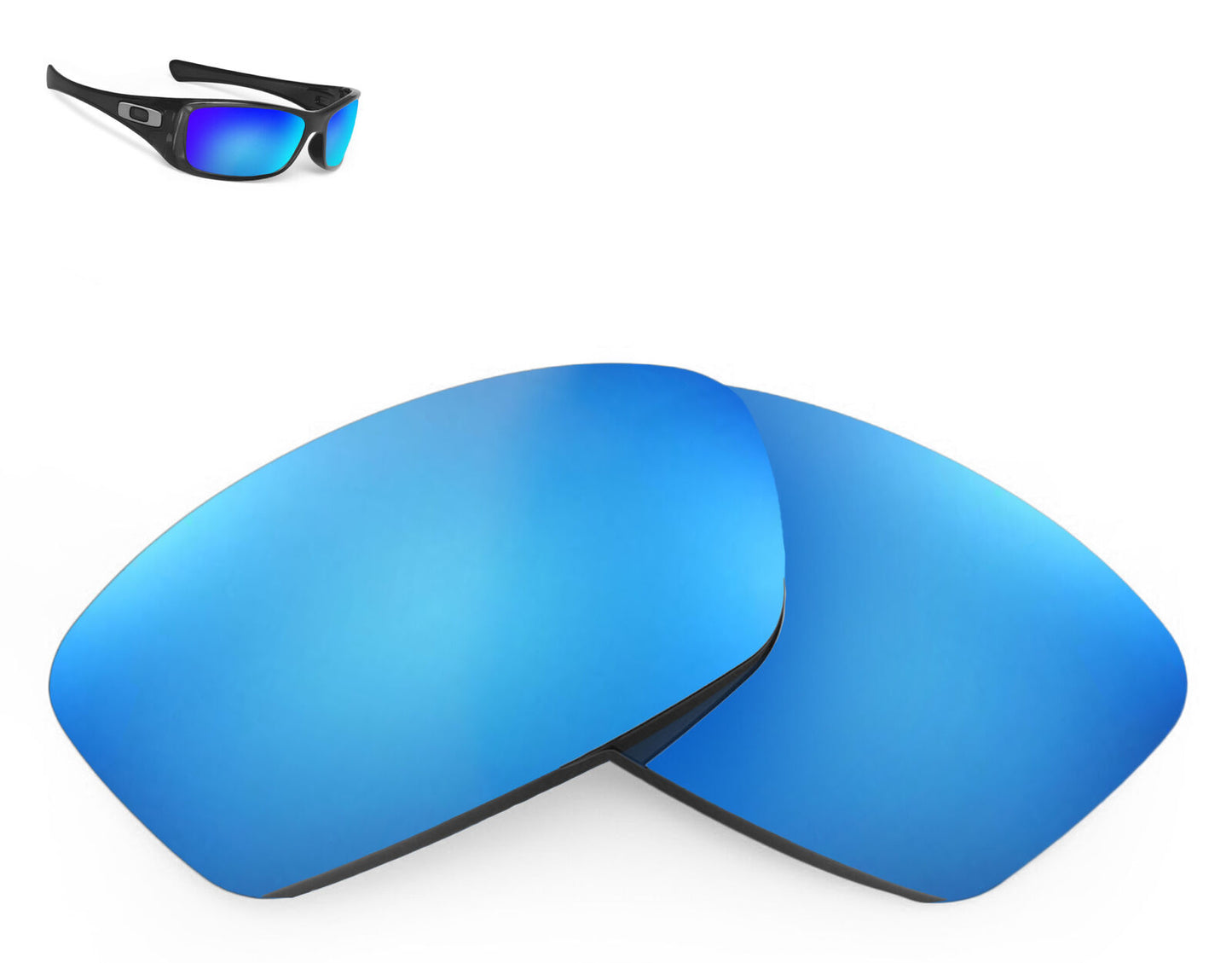 LenSwitch Replacement Lenses for Oakley Hijinx Sunglasses Blue Mirror