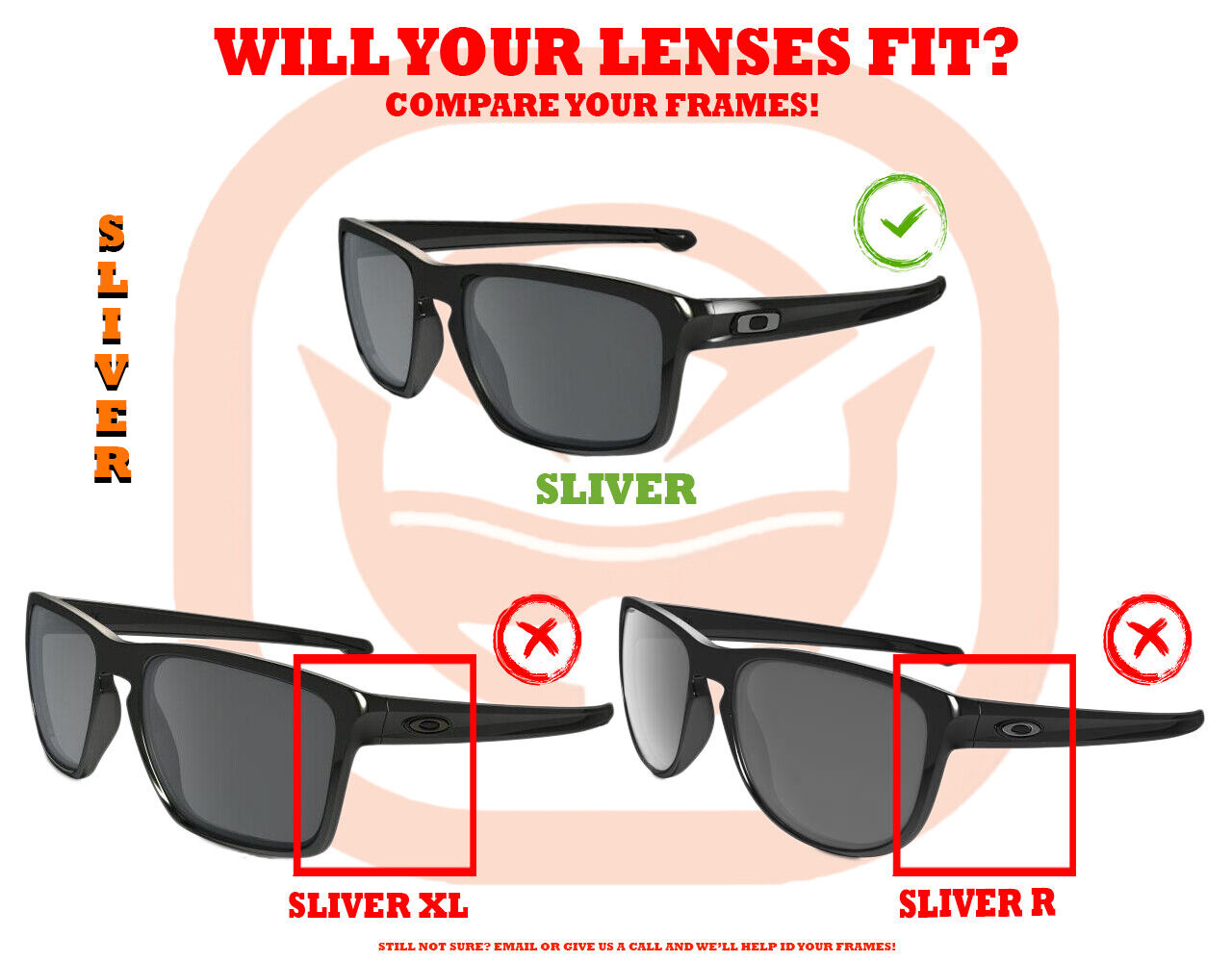 LenSwitch Replacement Lenses for Oakley Sliver Sunglasses Silver Mirror