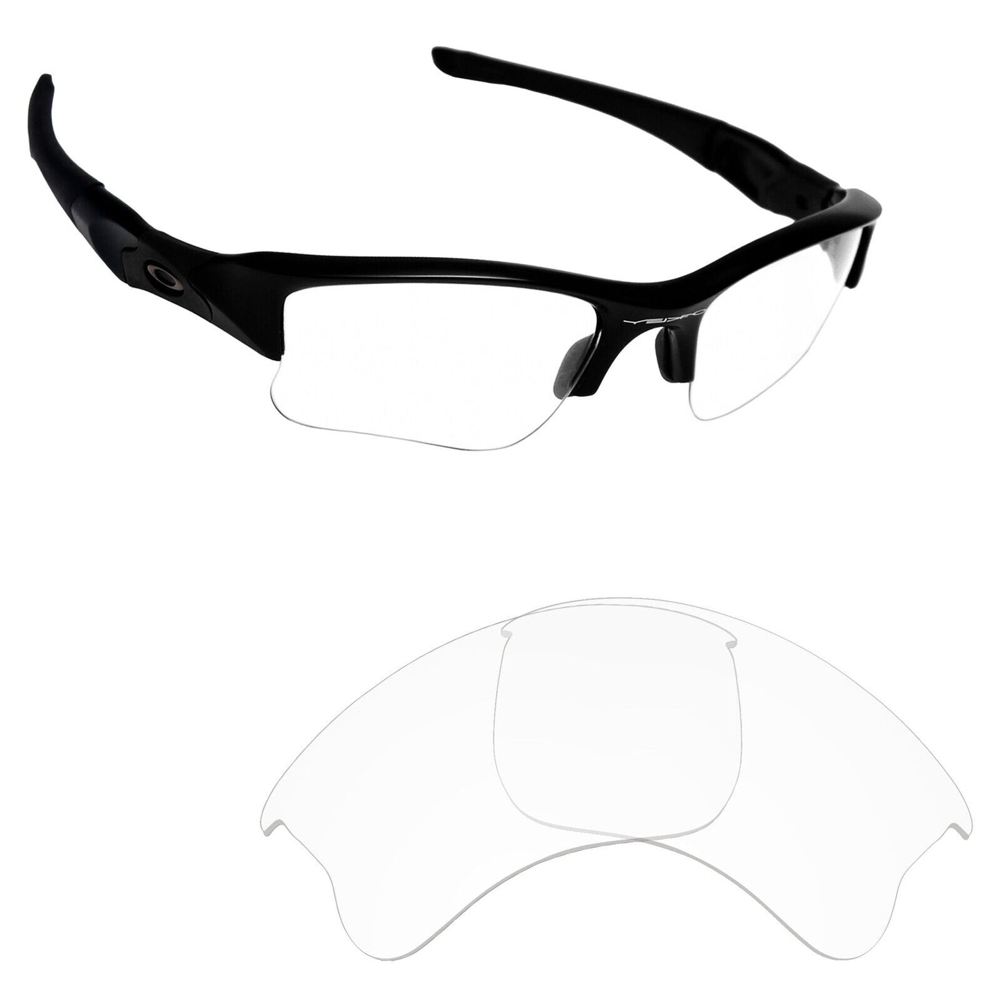 Hawkry Polarized Replacement Lens for-Oakley Flak Jacket XLJ Sunglass - Multiple